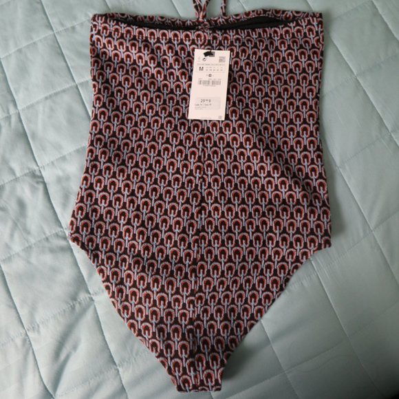 ZARA Printed Jacquard Bodysuit - Picture 5 of 9